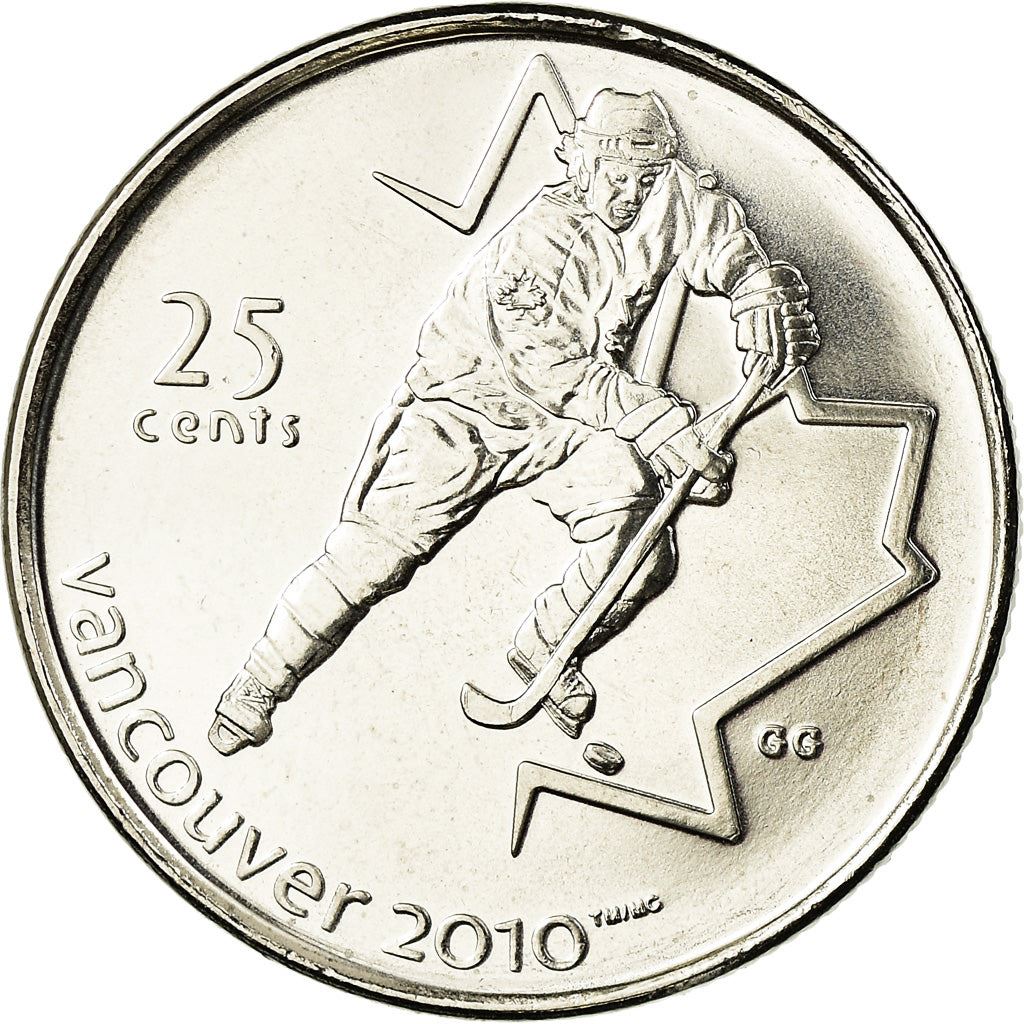 Canada | 25 cent mynt | Nikkelbelagt stål | Ishockey | KM:683 | 2007