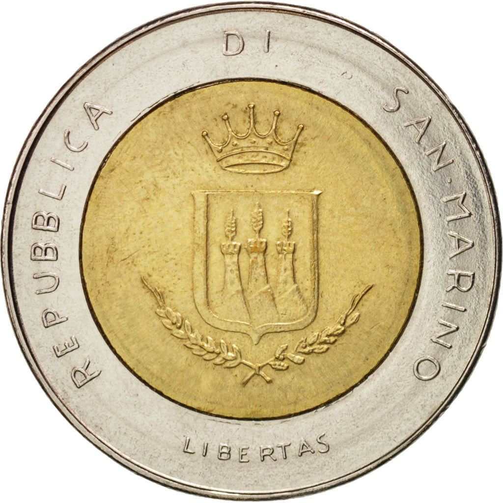 San Marino | 500 Lire Coin | Threats of nuclear war | Km:153 | 1983