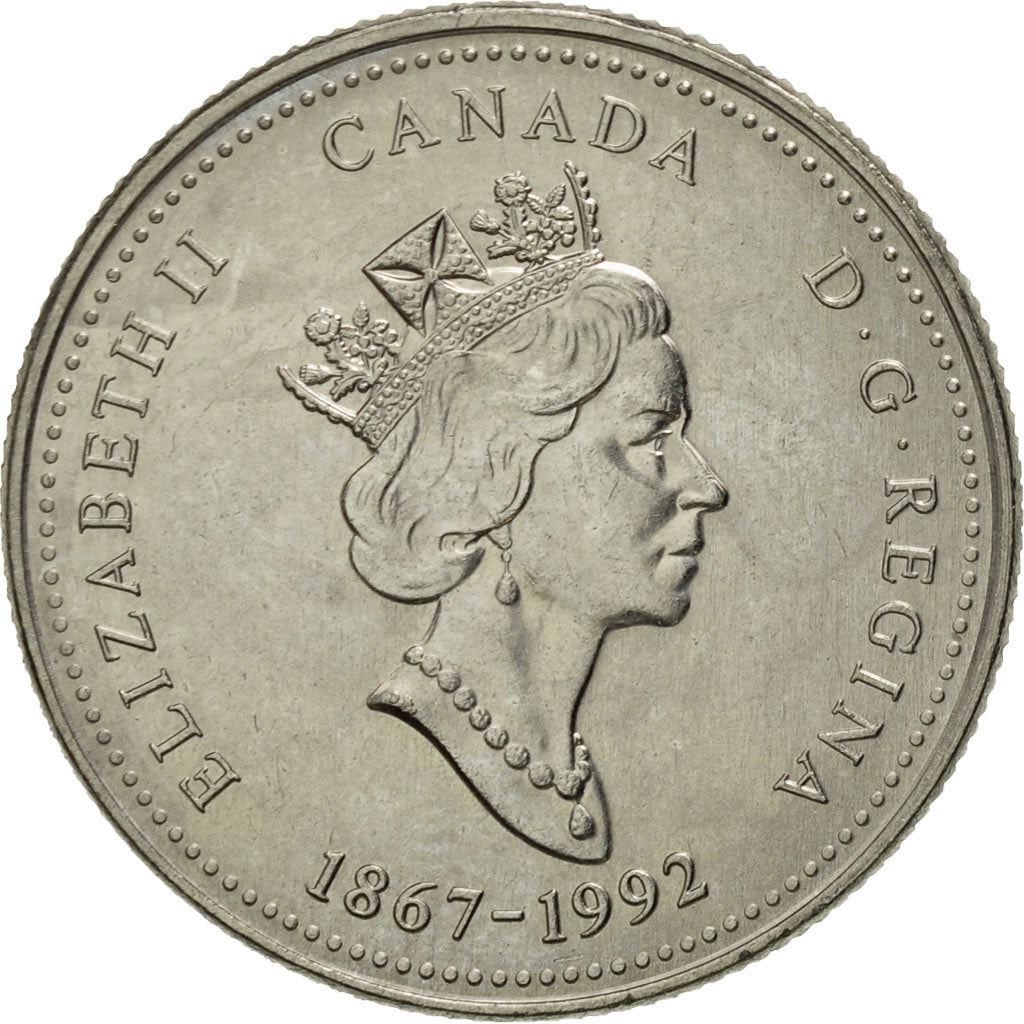 Canada | 25 Cents Coin | Saskatchewan | Nickel | KM:233 | 1992