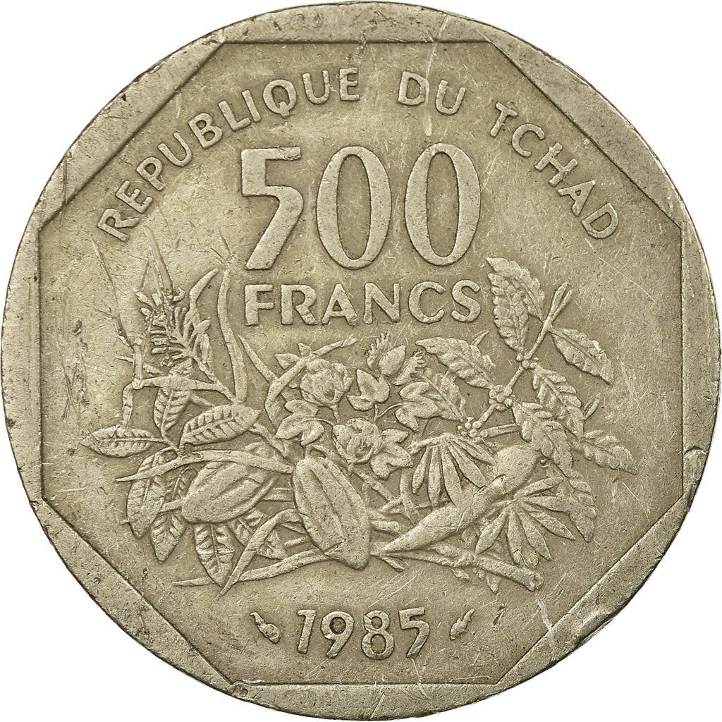 Chad | 500 Francs Coin | Copper-Nickel | Fruit | Km:13 | 1985