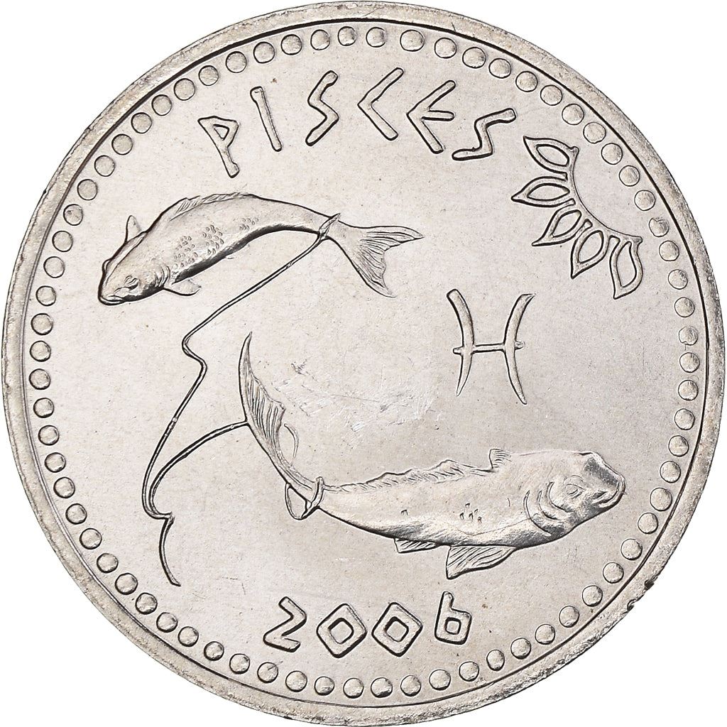 Somaliland | 10 Shillings Coin | Pisces | Stainless steel | KM:8 | 2006