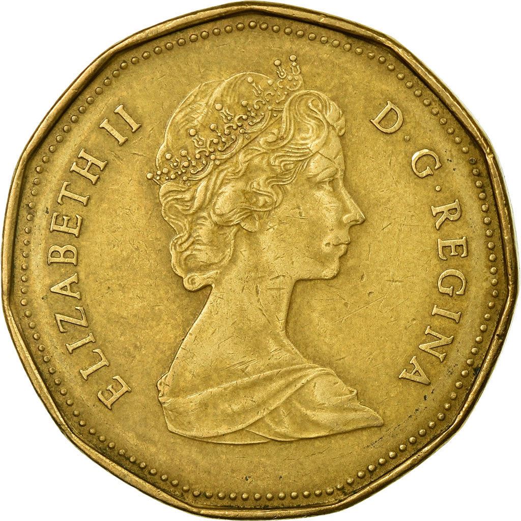 Canada | 1 Dollar Coin | Bronze plated nickel | 2nd portrait | KM:157 | 1987-1989