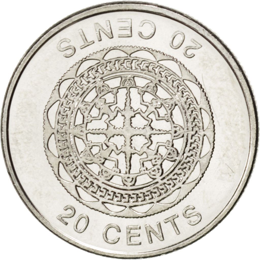 Salomonøerne | 20 Cents Mønt | Elizabeth II | Malaita Vedhæng | KM:236 | 2012