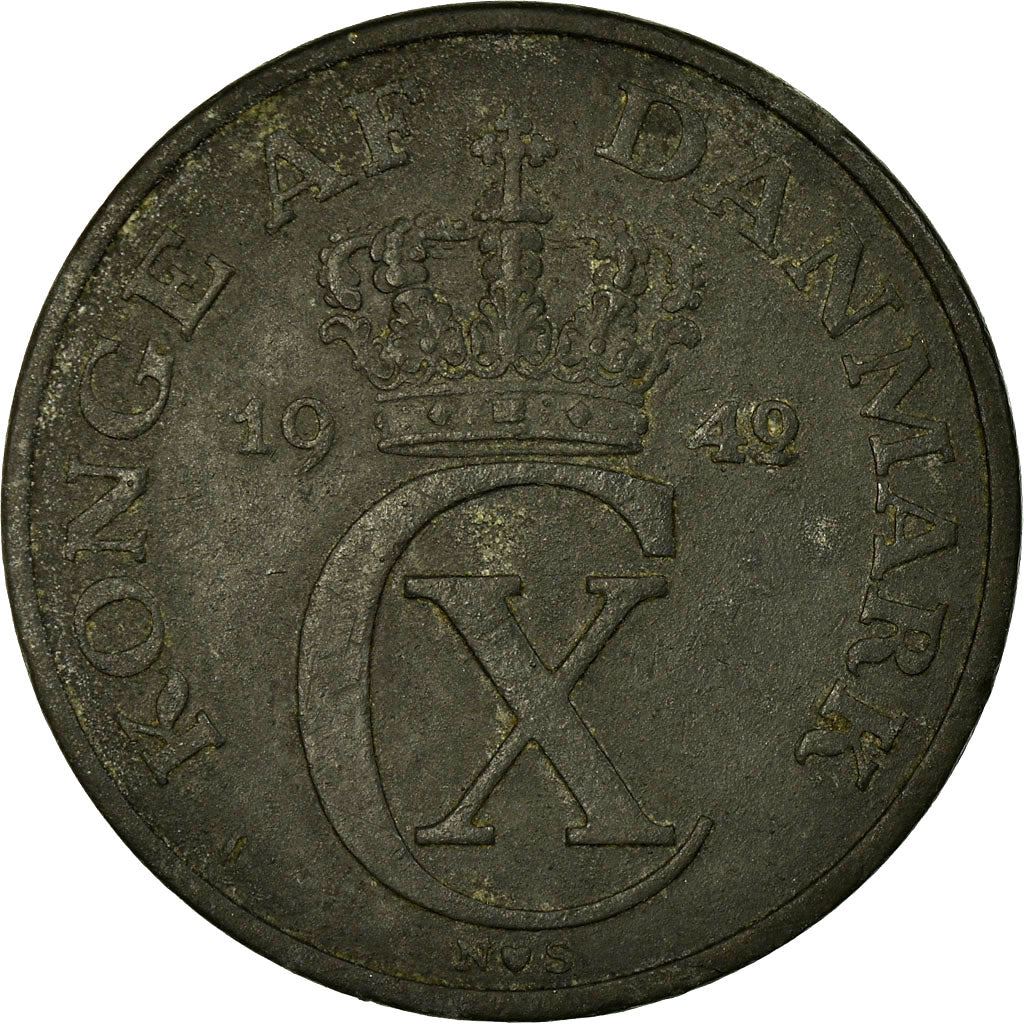 Denmark | 5 Ore Coin | Monogram | Km:834A | 1942 - 1945