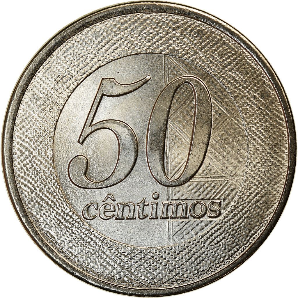 Angola | 50 Centimos Coin | Gear | Wreath | Km:107 | 2012