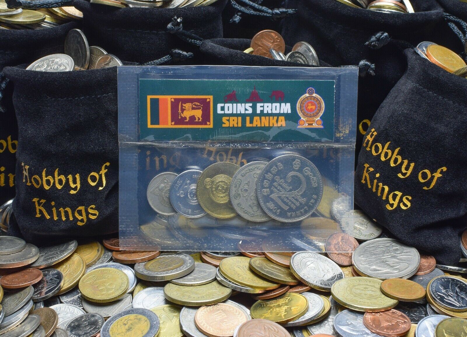 5 Mixed Coins From Sri Lanka | Cents Rupees | Gold Lion | 1972 - 2017