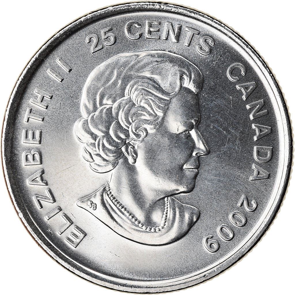 Canada | 25 Cents Coin | Nickel plated steel | Hockey | KM:1063 | 2009