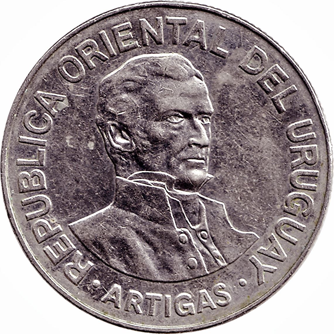 Uruguay 500 Nuevos Pesos Coin | Jose Artigas | KM98 | 1989