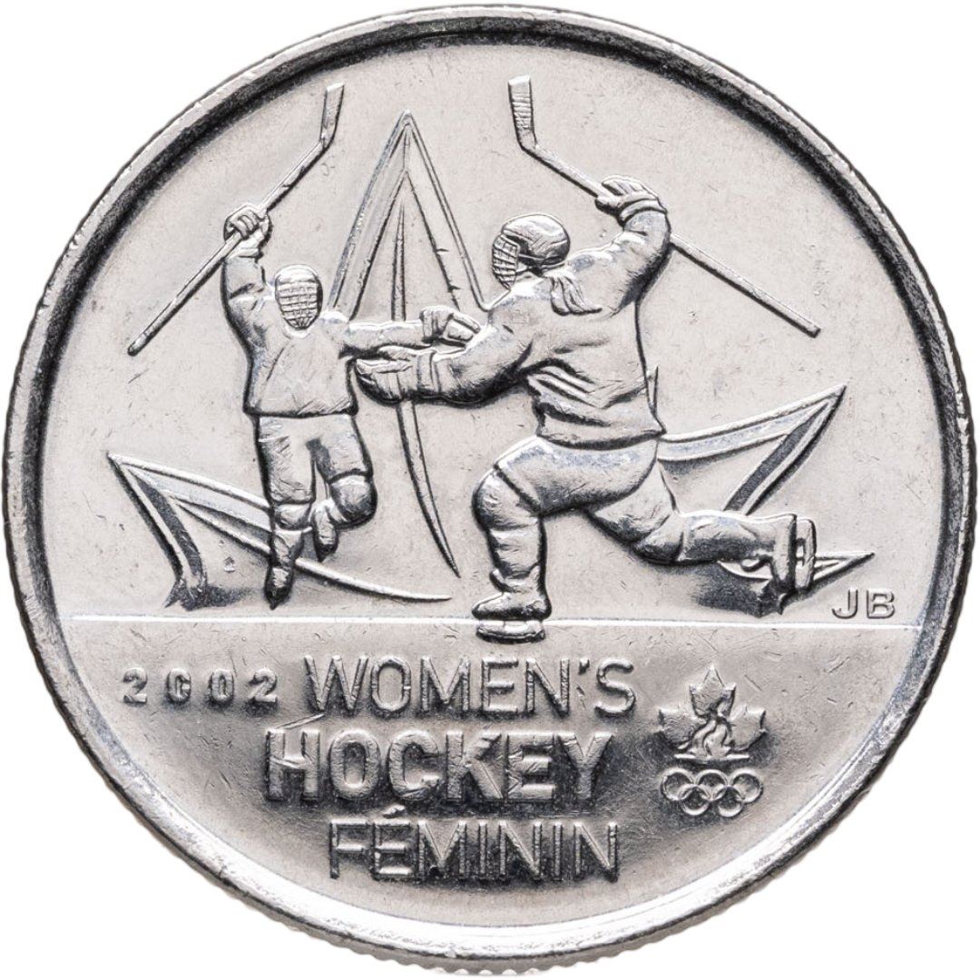 Canada | 25 Cents Coin | Nickel plated steel | Women's hockey | KM:1064 | 2009