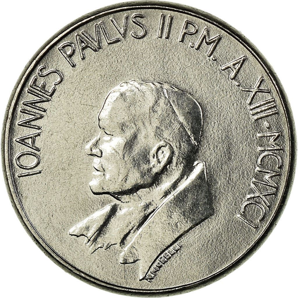 Vatican City | 50 Lire Coin | Baptism | Km:230 | 1991