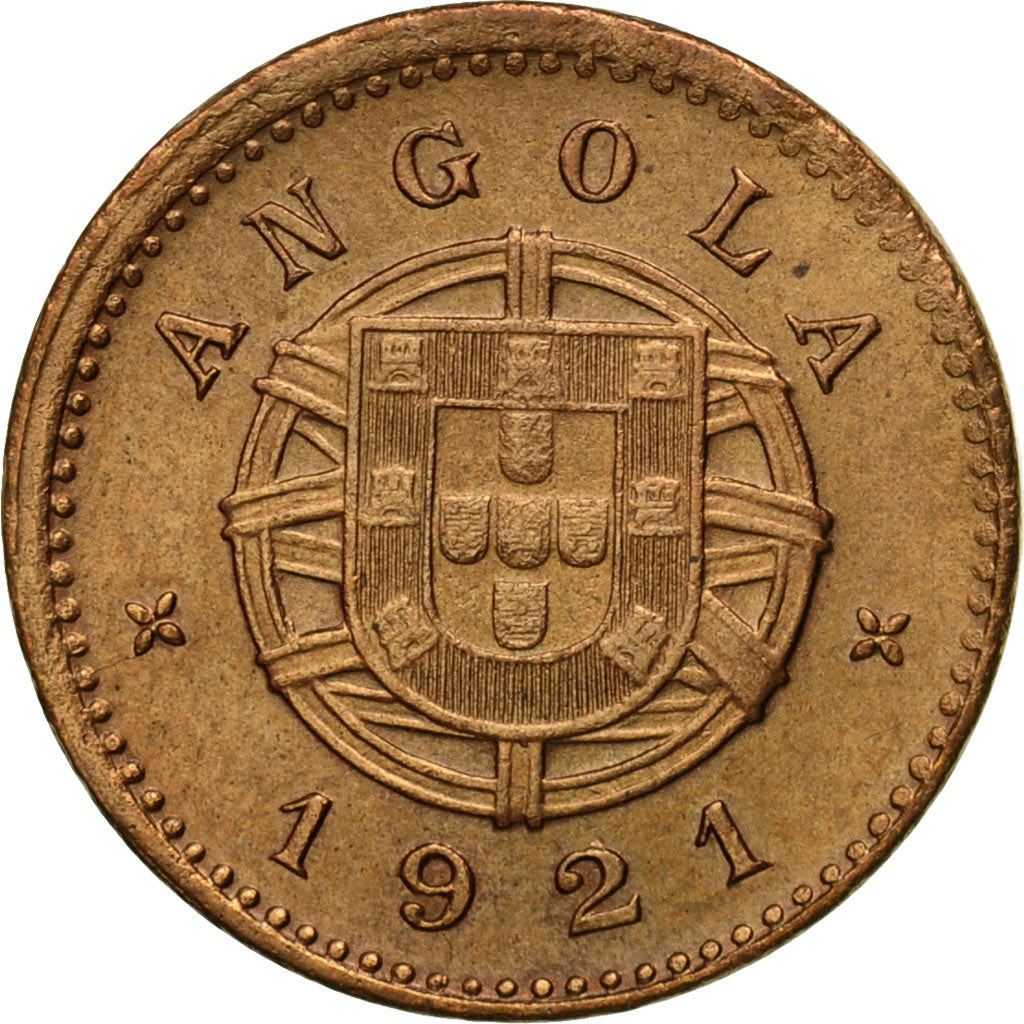 Angola | 1 Centavo Coin | Shield | KM:60 | 1921