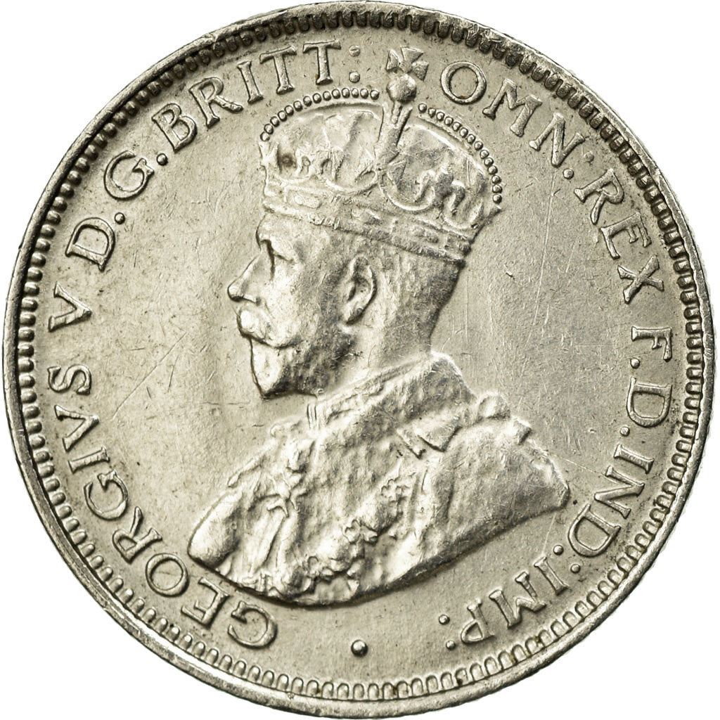 British West Africa | 6 Pence Coin | Wreath | George V | Km:11 | 1913 - 1919