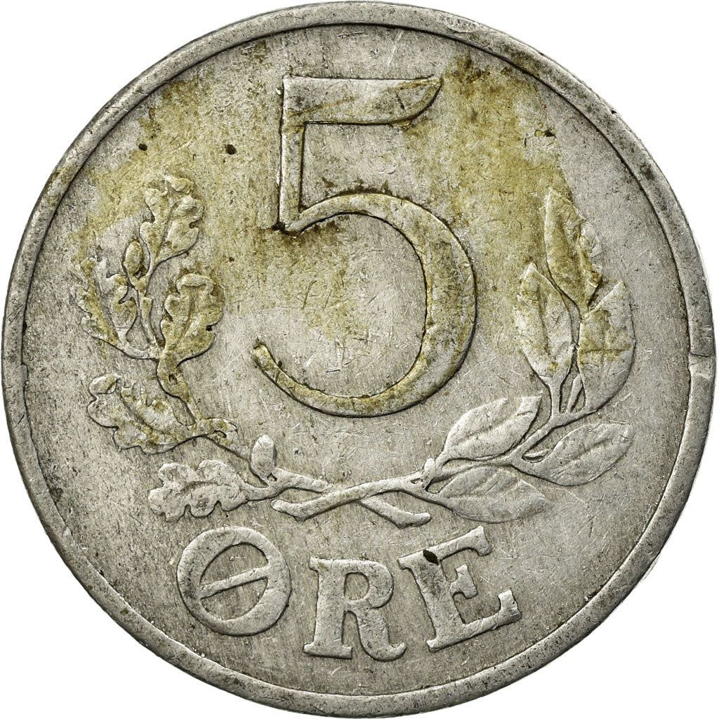 Denmark | 5 Ore Coin | Monogram | Km:834 | 1941
