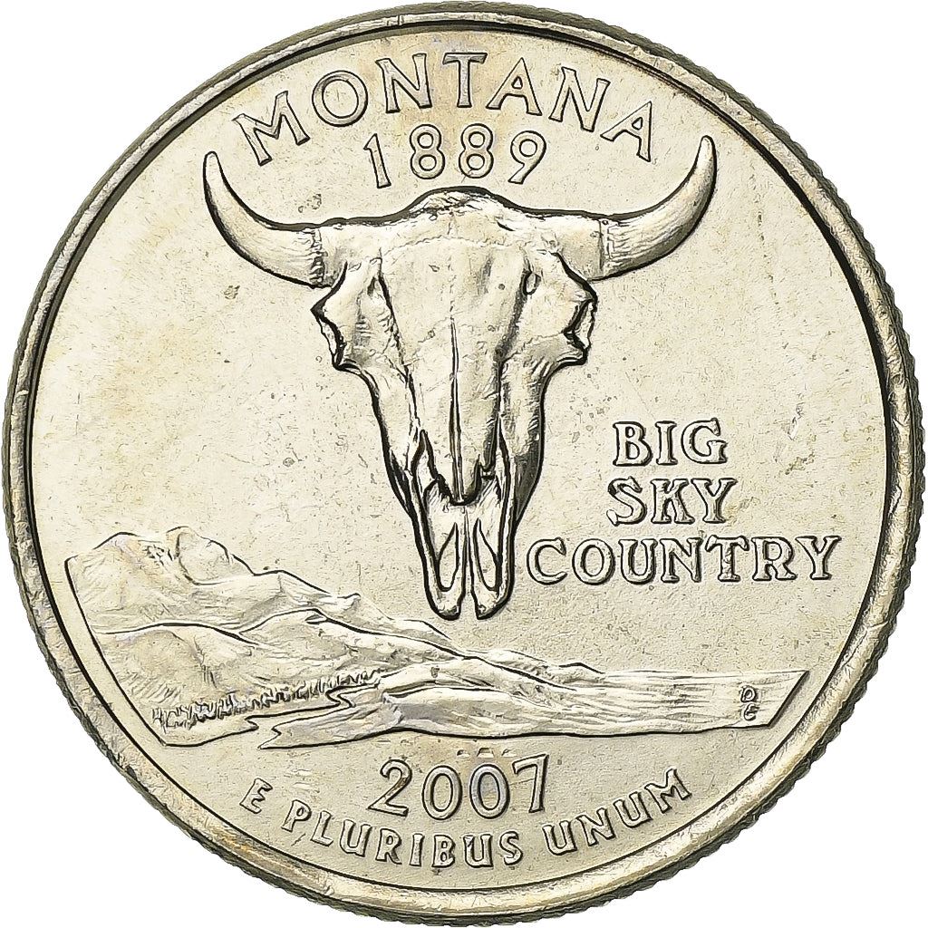 United States | 1/4 Dollar Coin | Montana | Km:396 | 2007