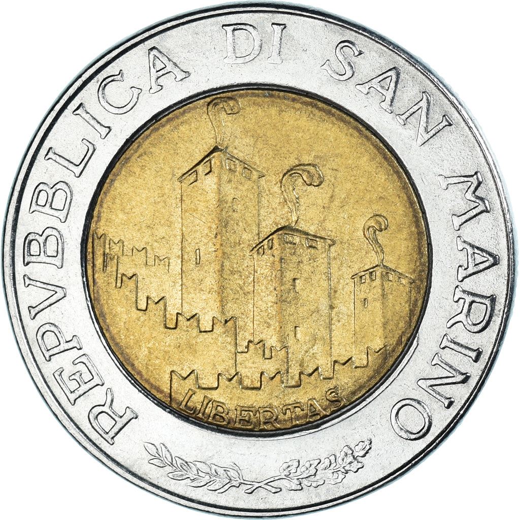 San Marino | 500 Lire Coin | Adveniat Regnum Viri | Km:301 | 1993