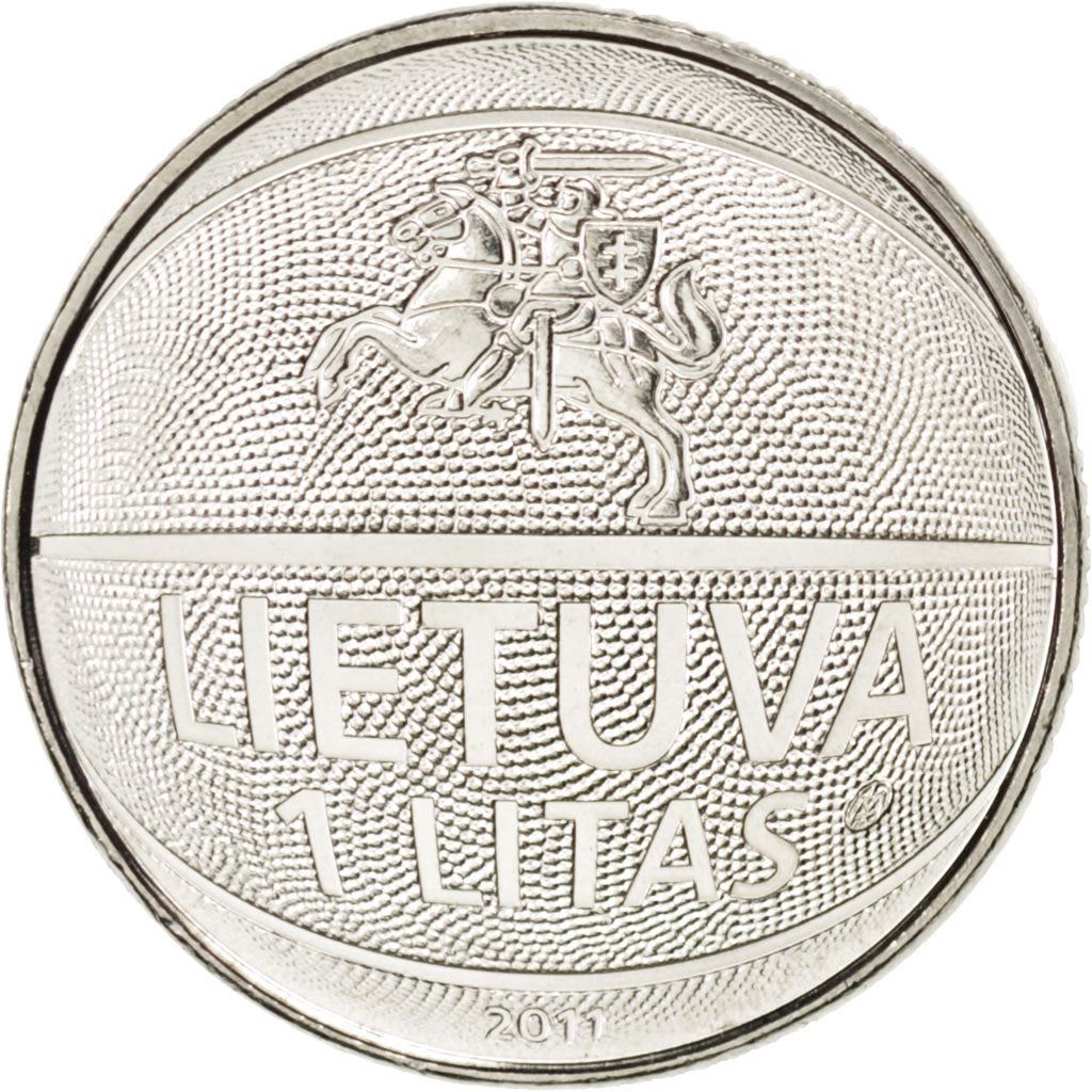 Lithuania | 1 Litas Coin | European Basketball Championship | KM:177 | 2011