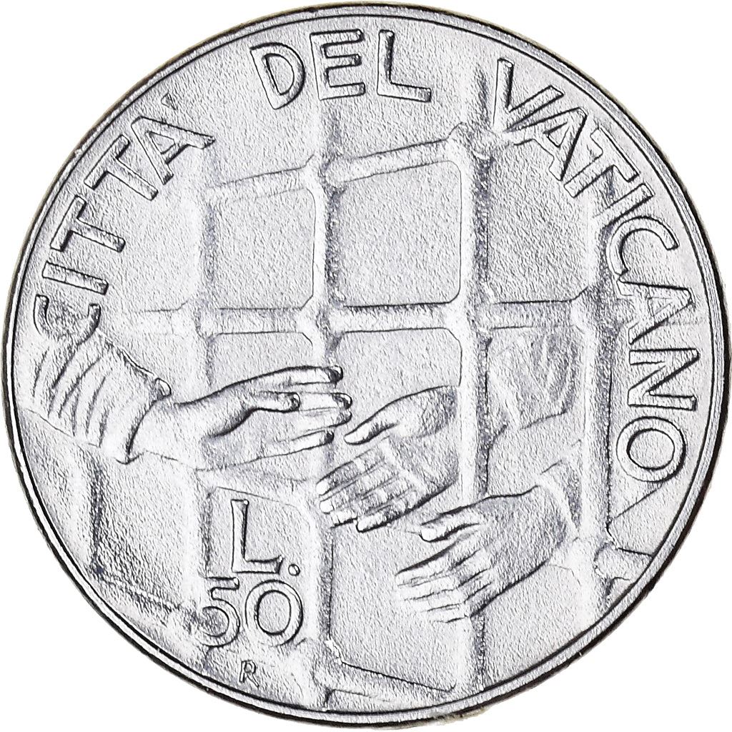 Vatican City | 50 Lire Coin | John Paul II | Km:254 | 1994