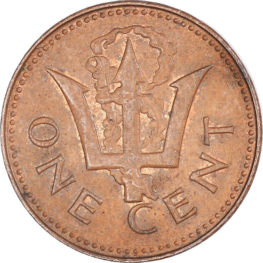 Barbados | 1-Cent-Münze | Dreizack | Km:19 | 1976