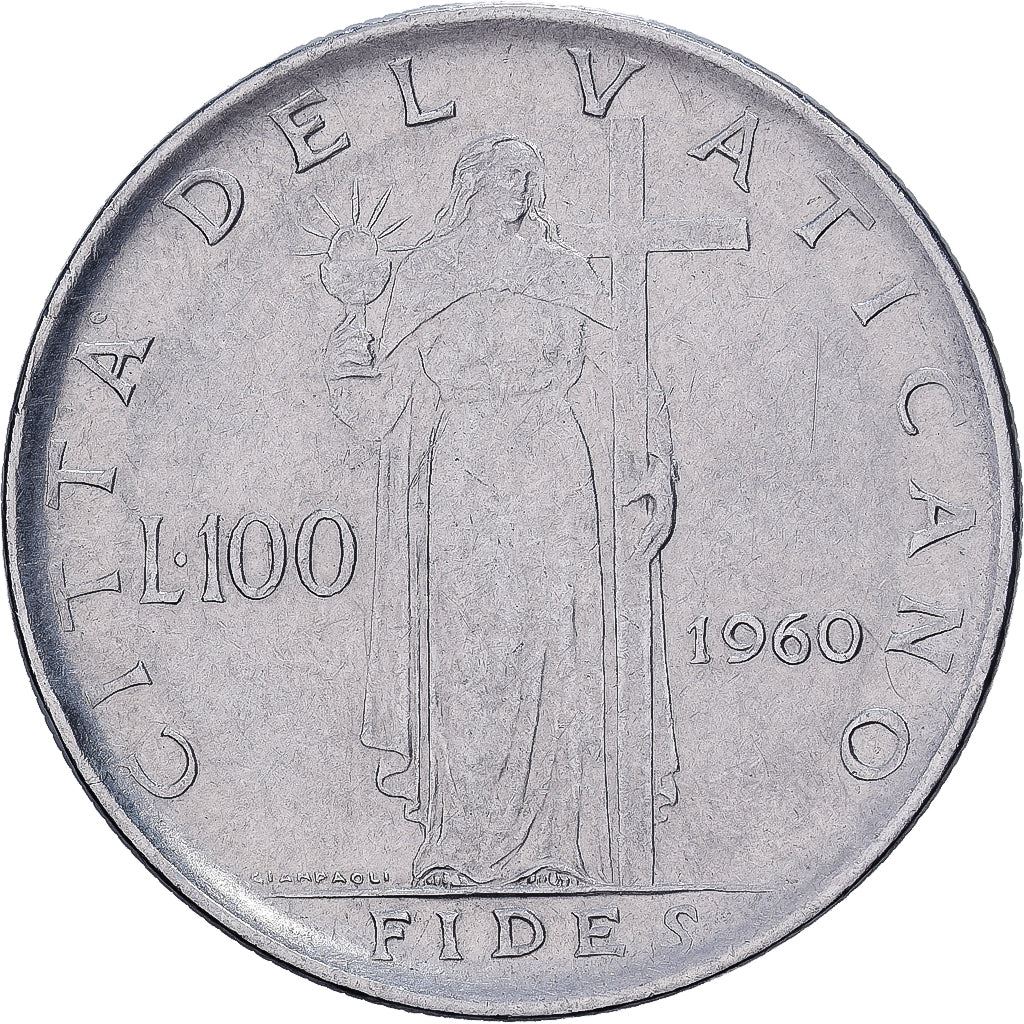Vatican City | 100 Lire Coin | John XXIII | Km:64 | 1959 - 1962