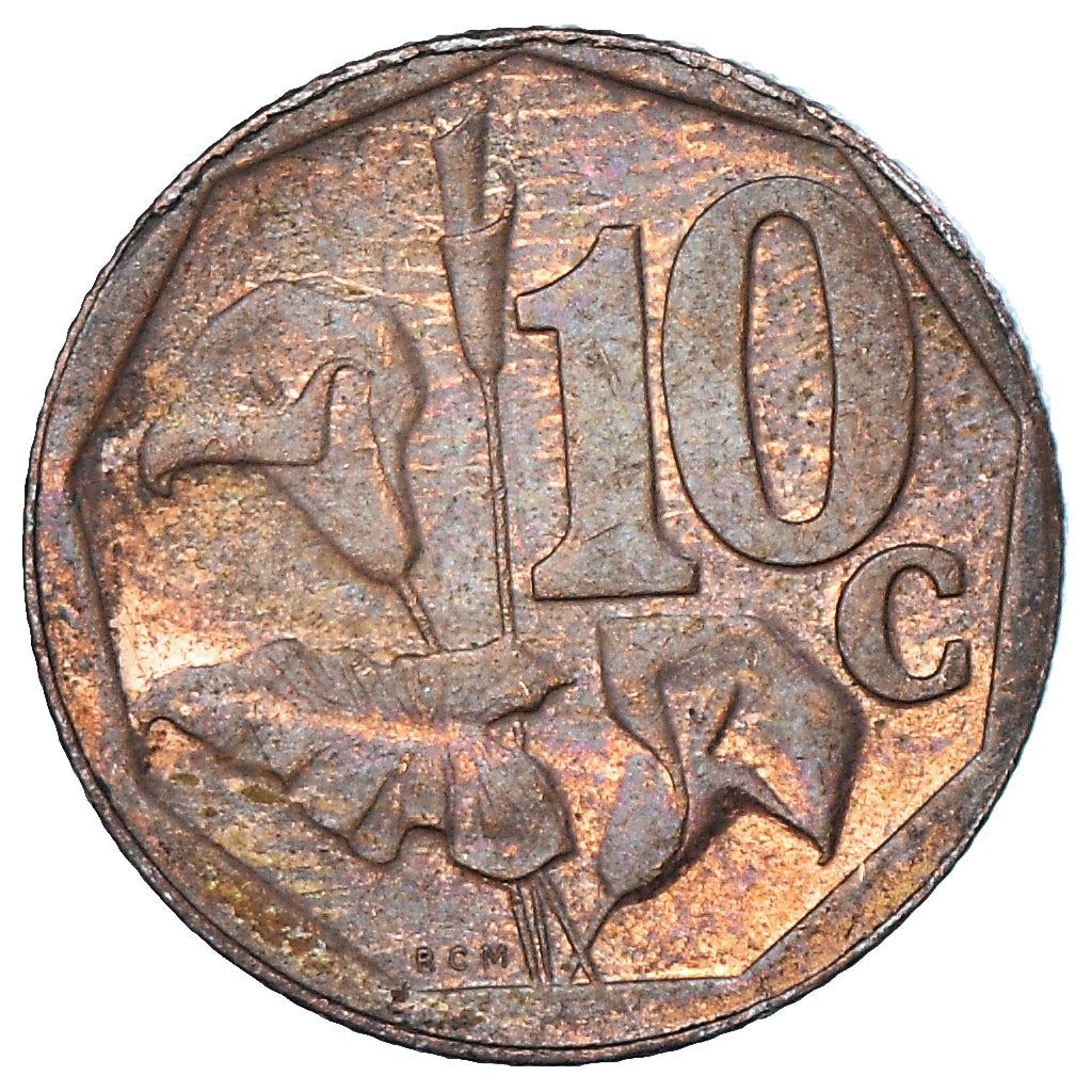 South Africa | 10 Cents Coin | Flowers | Arum Lily | Uc:13 | 2015