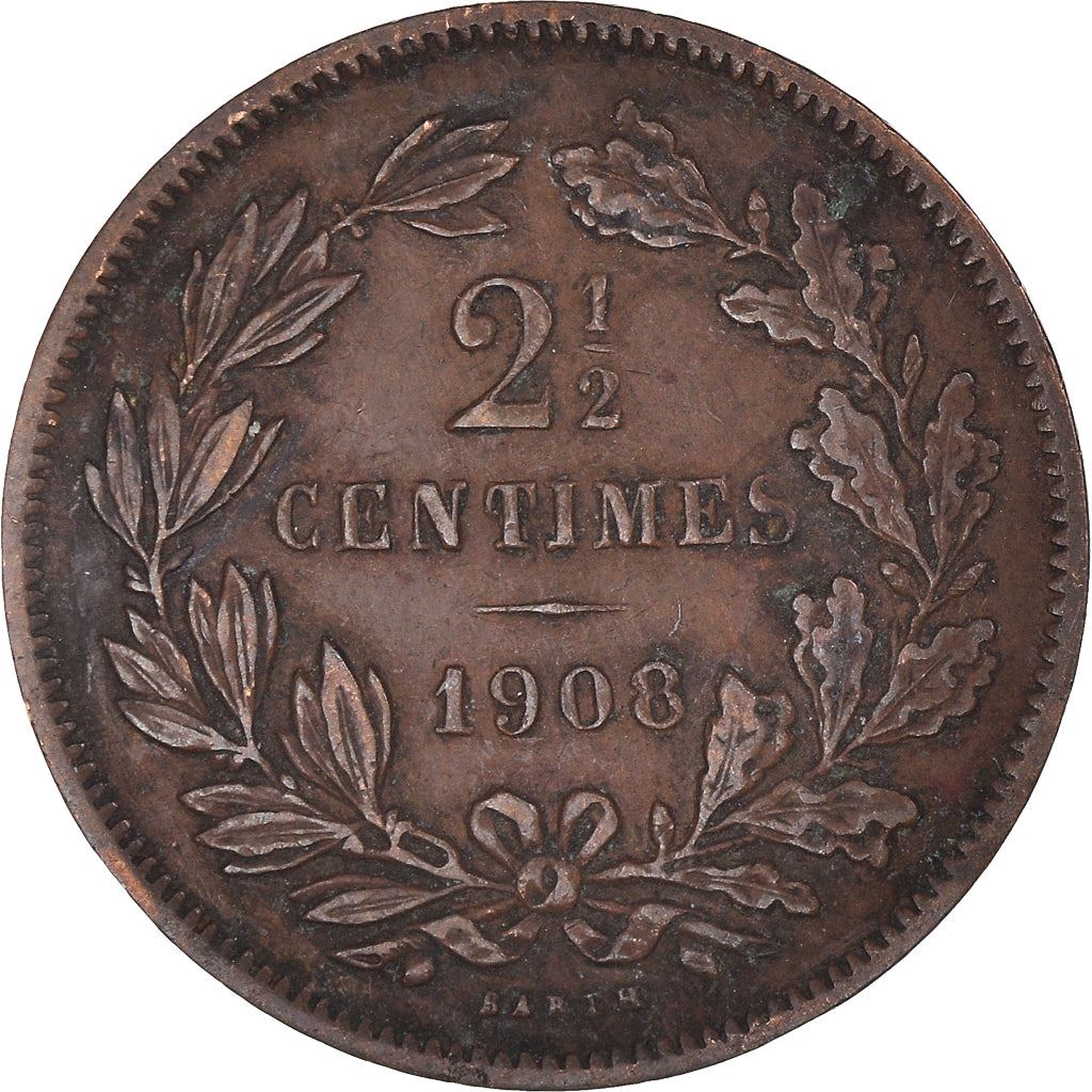 Luxembourg Coin Luxembourger 2.5 Centimes Coin | Willem III | Adolphe | Guillaume IV | KM21 | 1854 - 1908