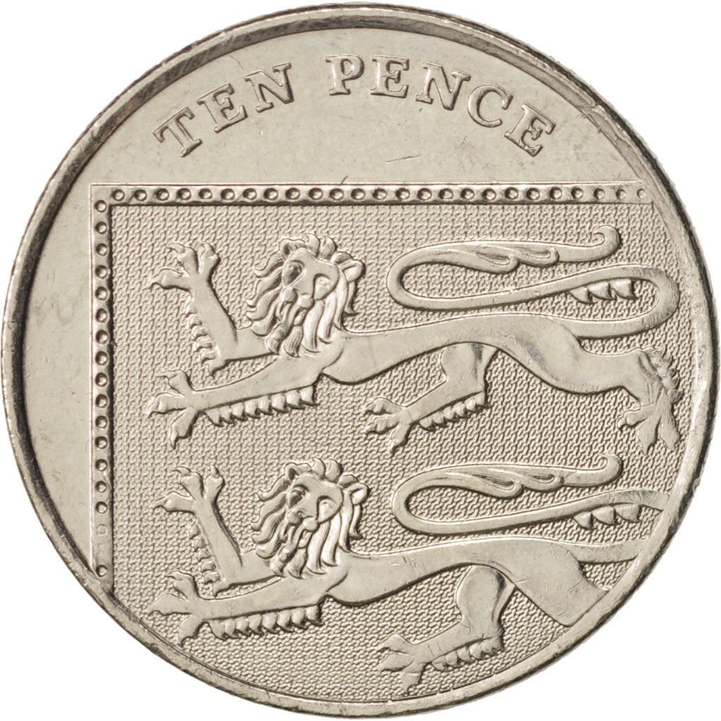 United Kingdom | 10 Pence Coin | Elizabeth II | Km:1110 | 2008 - 2010