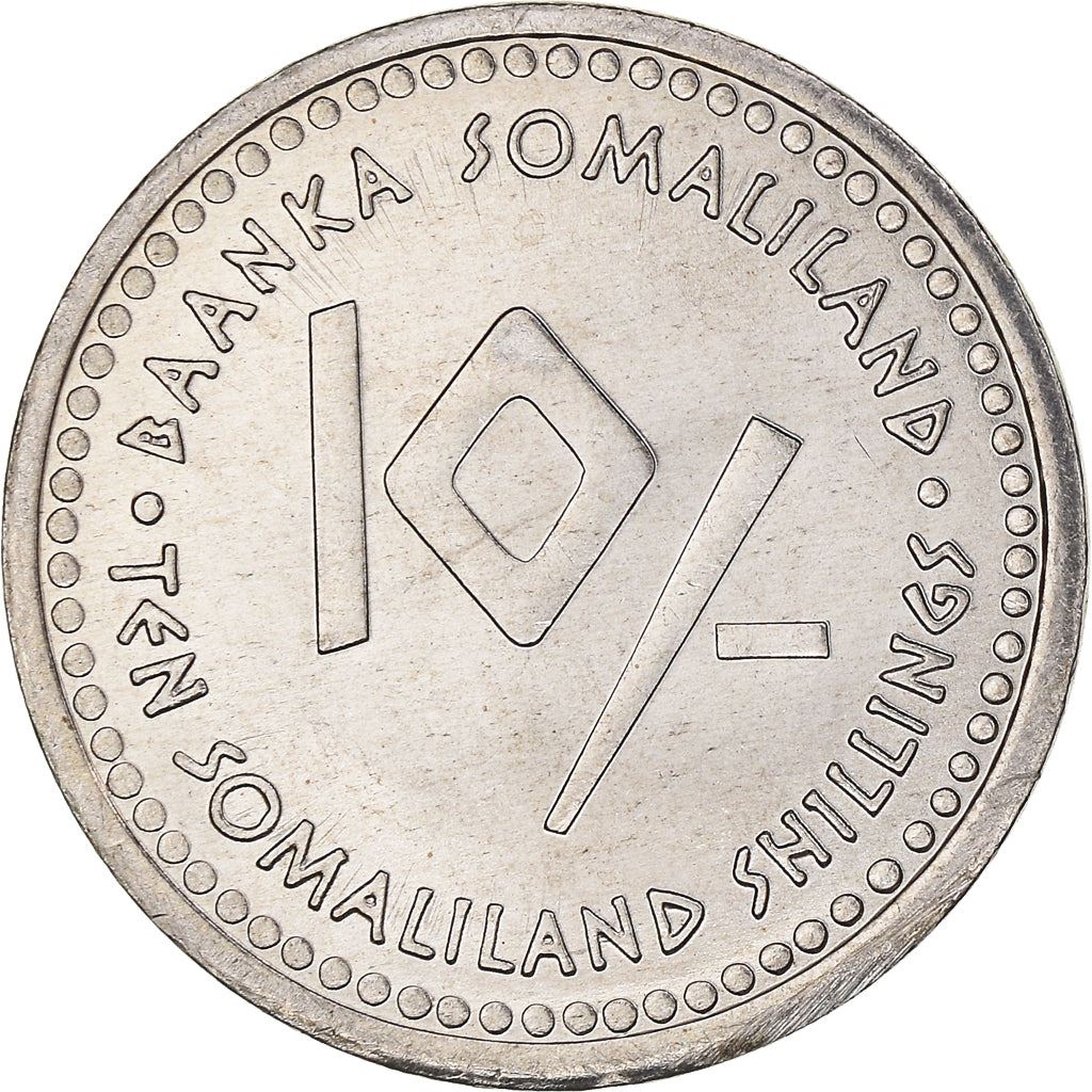 Somaliland | 10-Schilling-Münze | Löwe | Edelstahl | KM:13 | 2006