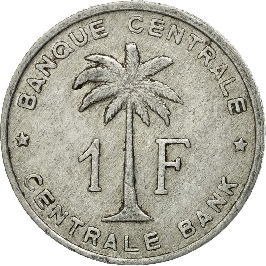 Belgian Congo | 1 Franc Coin | Palm tree | Km:4 | 1957 - 1960