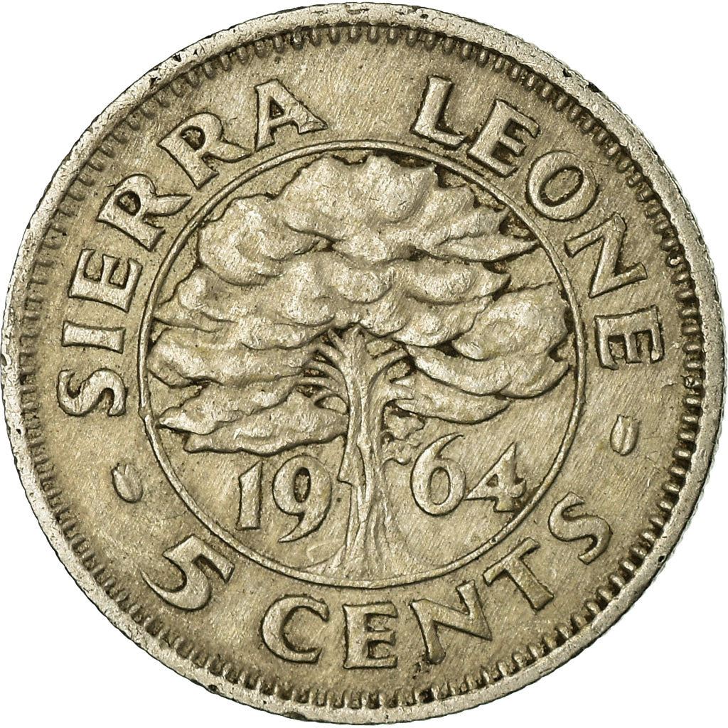 Sierra Leone 5 Cents Coin | Sir Milton Margai | KM18 | 1964