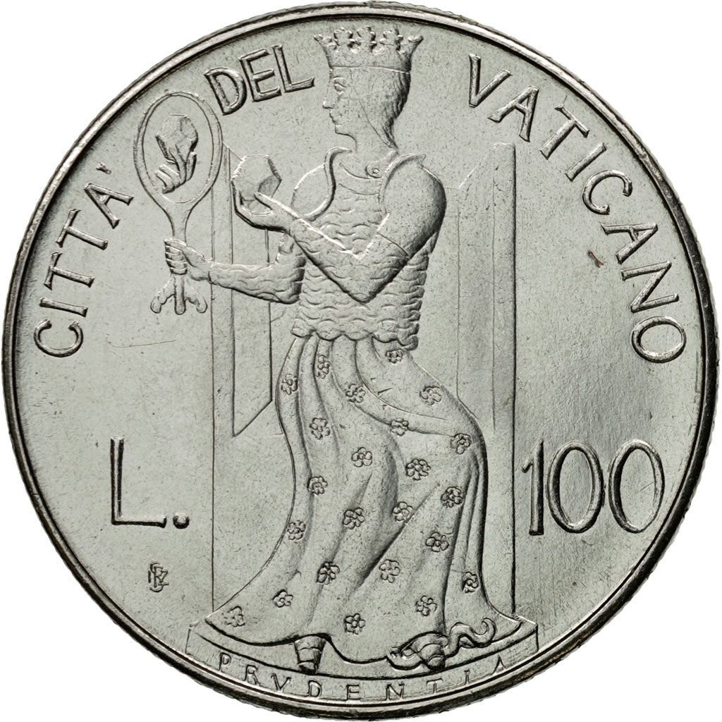 Vatican City | 100 Lire Coin | Prudence | Km:146 | 1979 - 1980