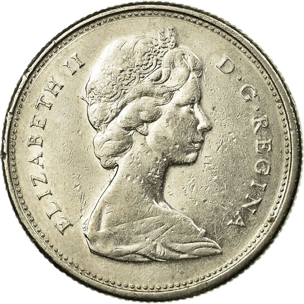 Canada | 25 Cents Coin | Nickel | 2nd portrait | KM:62b | 1968-1978