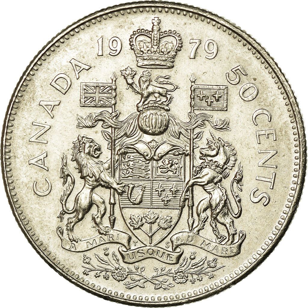Canada | 50 Cents Coin | Nickel | 2nd portrait, Nickel | KM:75 | 1968-1989