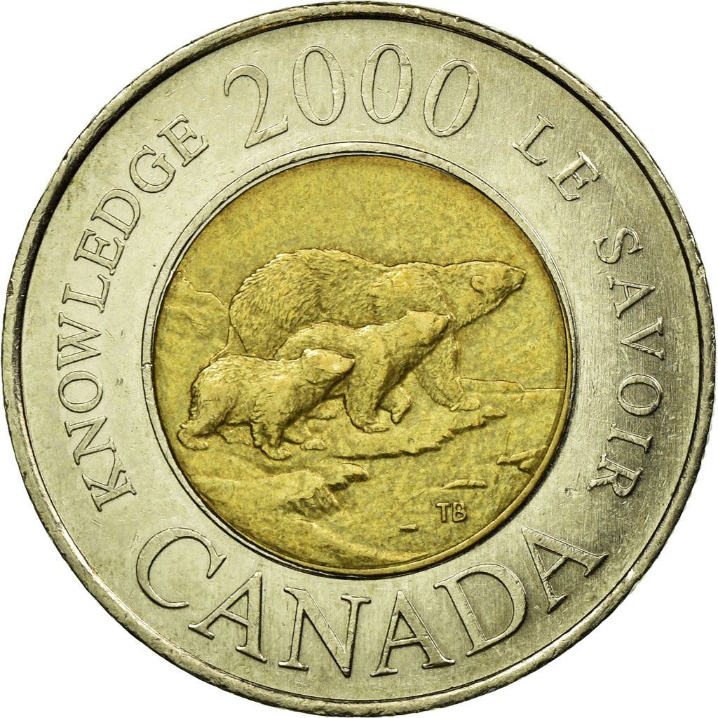 Canada | 2 Dollars Mønt | Viden | Bimetalisk | KM:399 | 2000