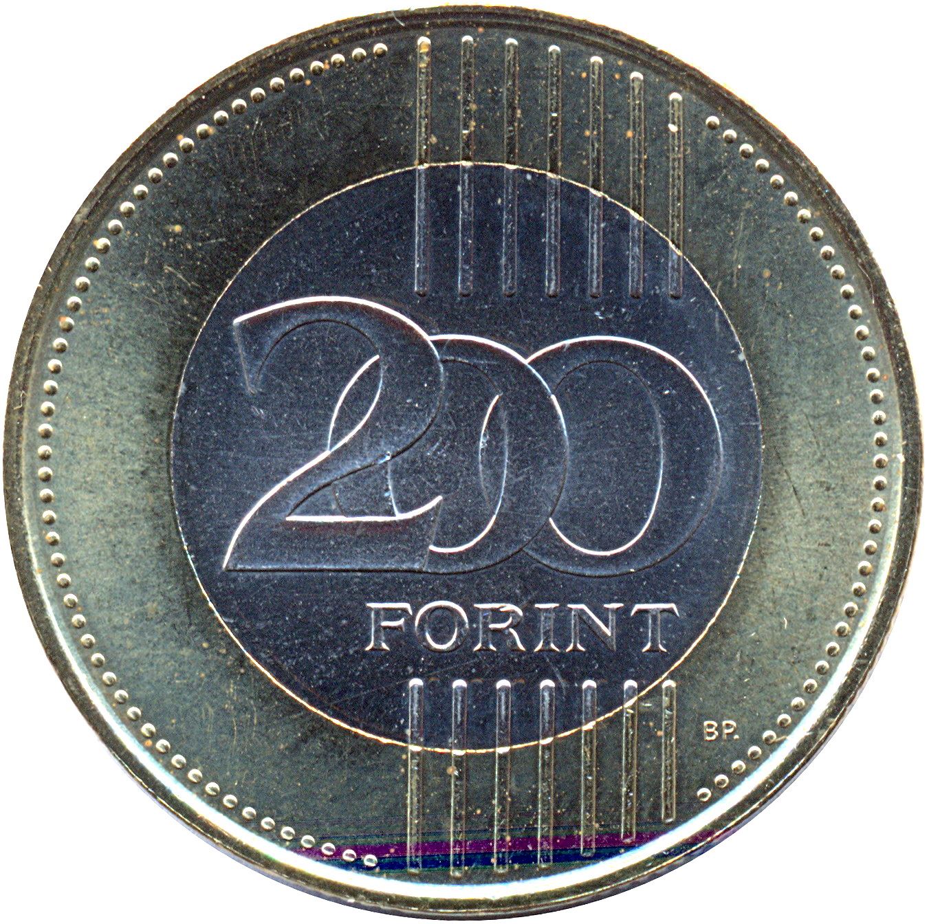 Hungary 200 Forint Coin | Szechenyi Chain Bridge | Budapest | KM826 | 2009 - 2011