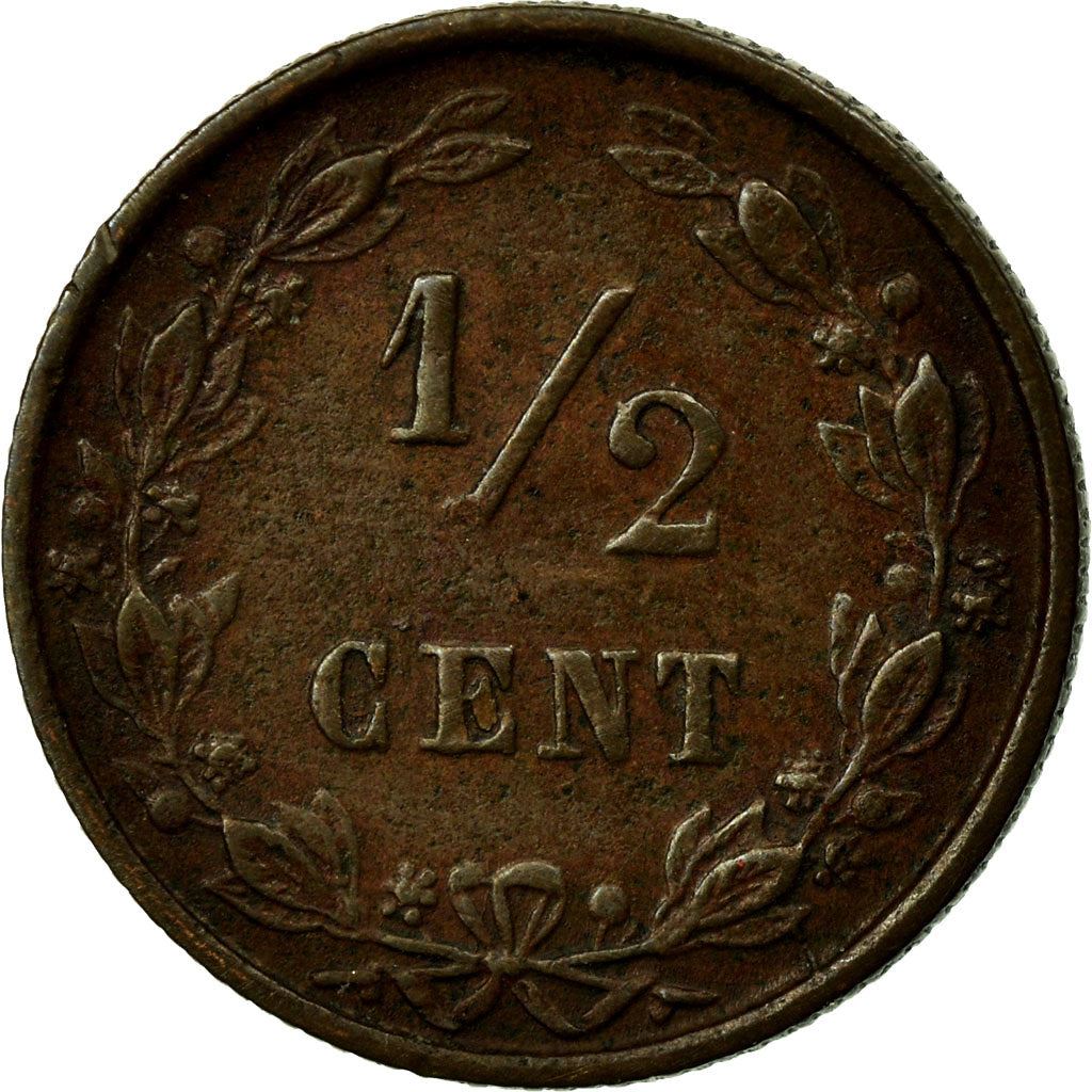 Netherlands | 1/2 Cent Coin | Lion | Km:109 | 1878 - 1901