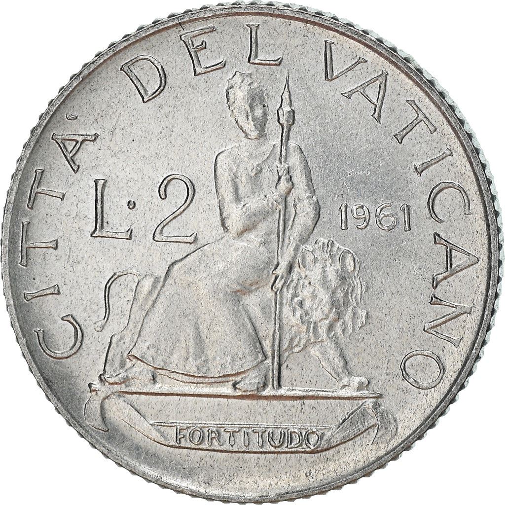 Vatican City | 2 Lire Coin | John XXIII | Km:59 | 1959 - 1962