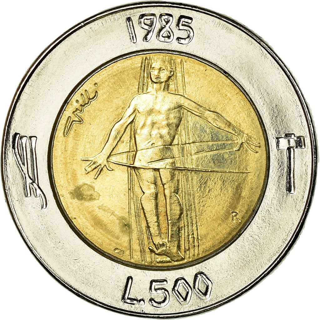 San Marino | 500 Lire Coin | Redemption from drugs | Km:181 | 1985