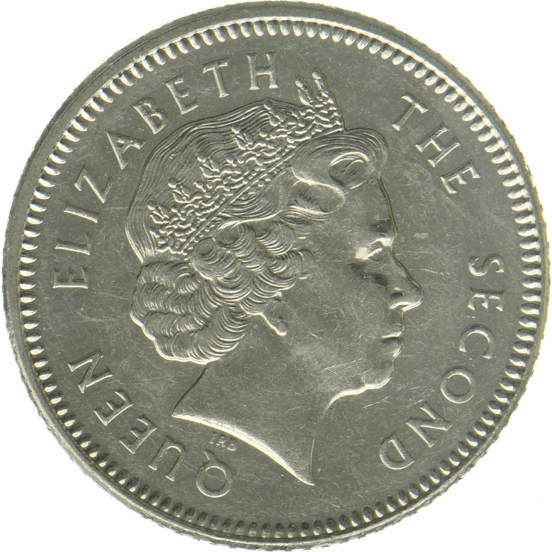 Falklandsöarna | 10 Pence Mynt | Isbjörnssäl | 2004