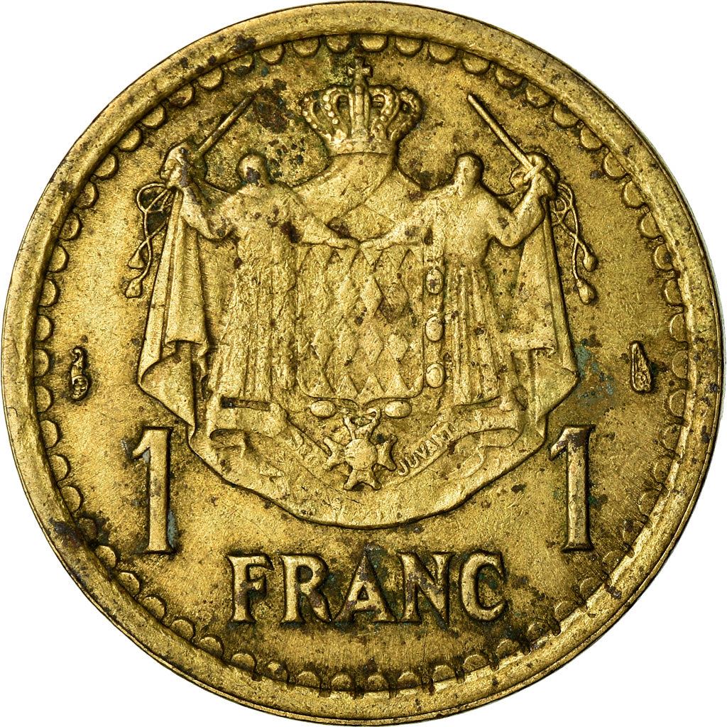 Monaco | 1 Franc Coin | Louis II | Km:120A | 1943