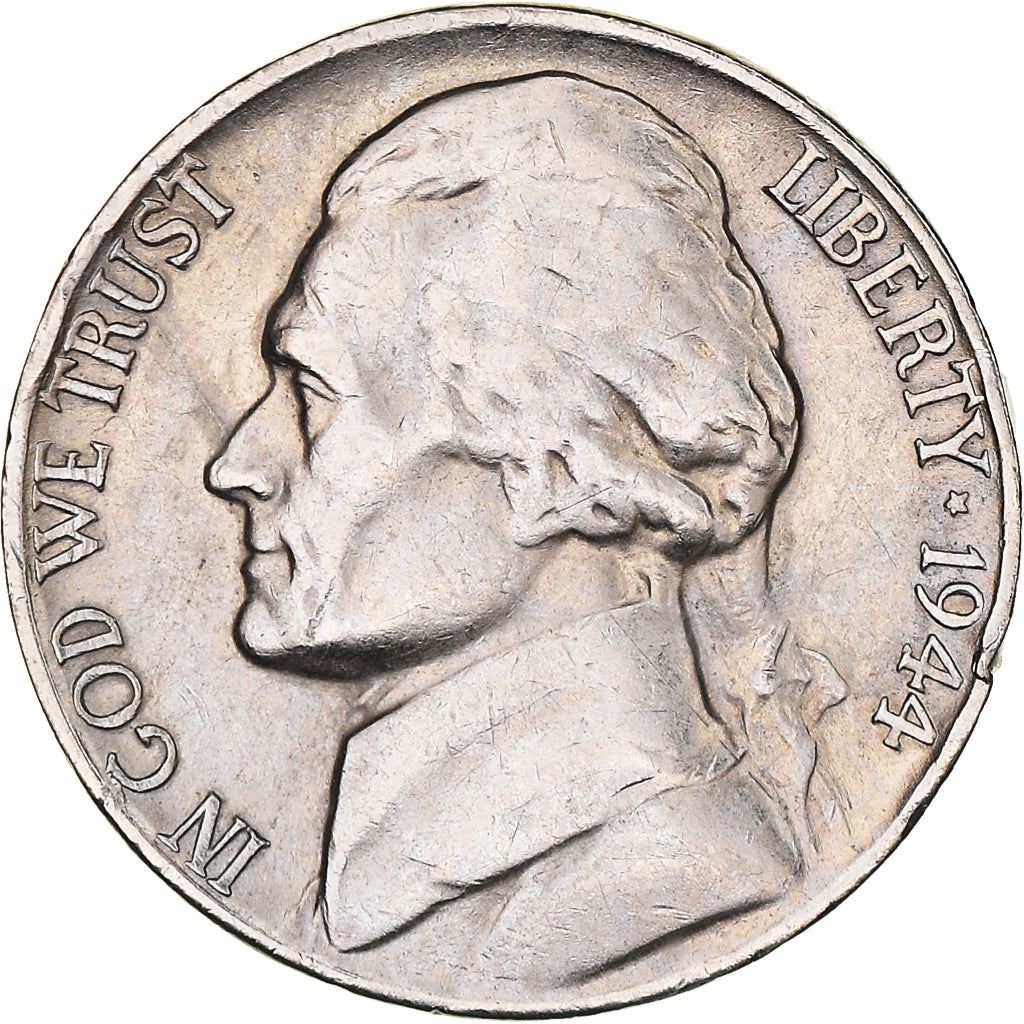 USA | 5 cent mynt | Thomas Jefferson | Monticello | KM192a | 1942 - 1945