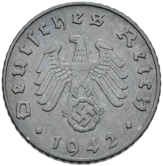 German Third Reich 5 Reichspfennig Coin | KM100 | 1940 - 1944