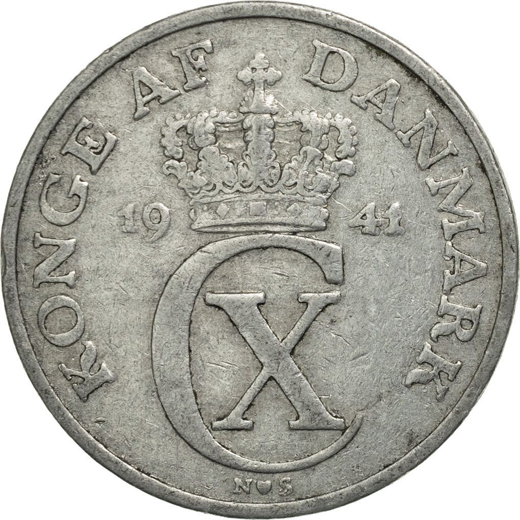 Denmark | 5 Ore Coin | Monogram | Km:834 | 1941