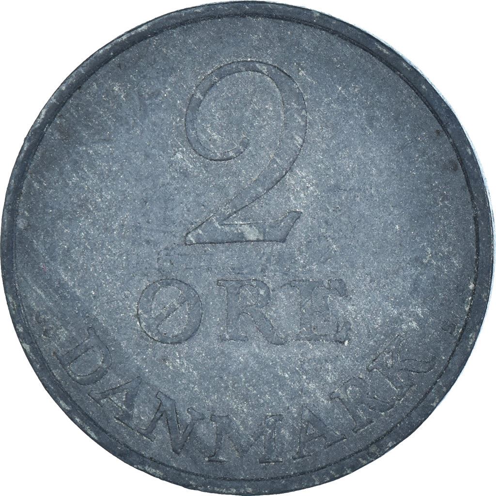 Denmark | 2 Ore Coin | Monogram | Km:840 | 1948 - 1972