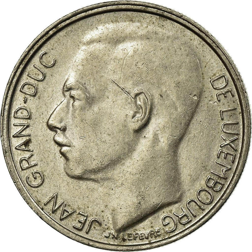 Luxembourg | 1 Franc Coin | Grand Duke Jean | Copper-nickel | KM:59 | 1986-1987