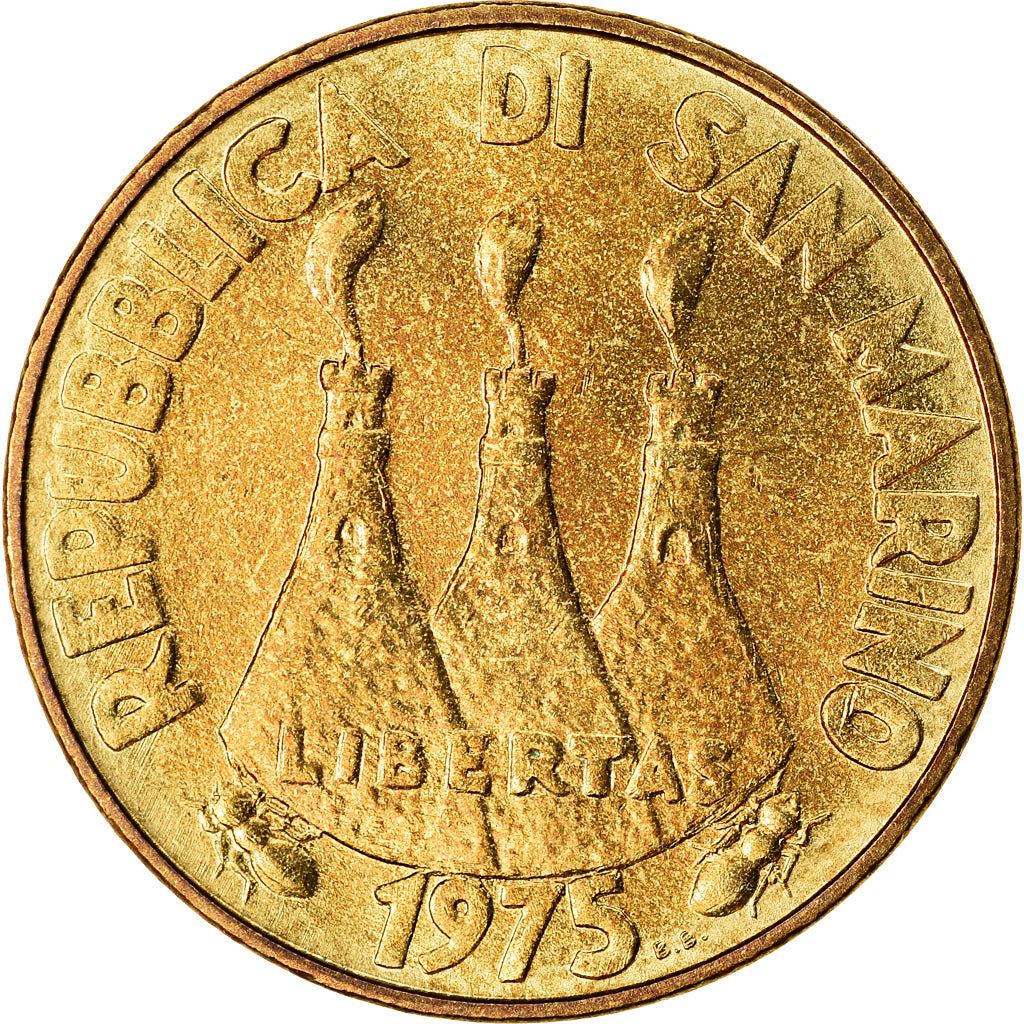 San Marino | 20 Lire Coin | FAO | Km:44 | 1975