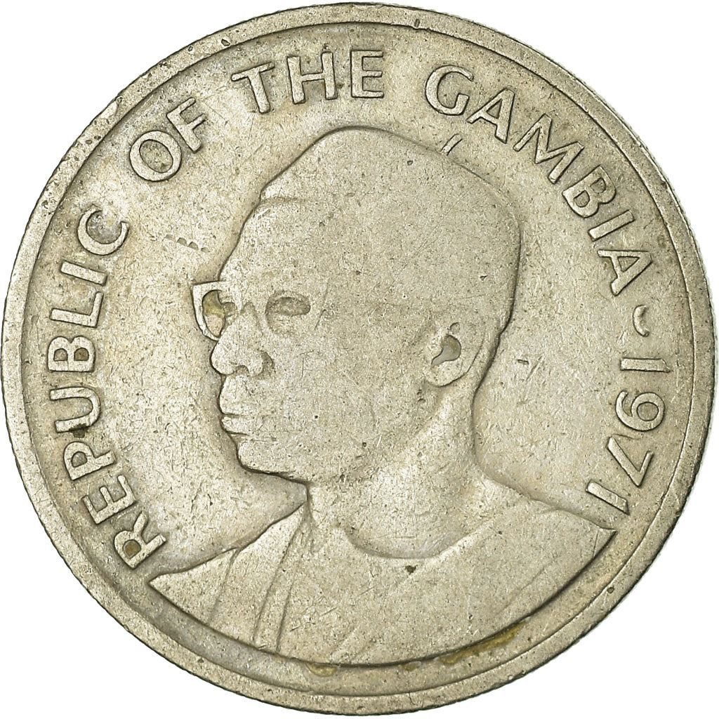 The Gambia | 25 Bututs Coin | Oil palm | Km:11 | 1971