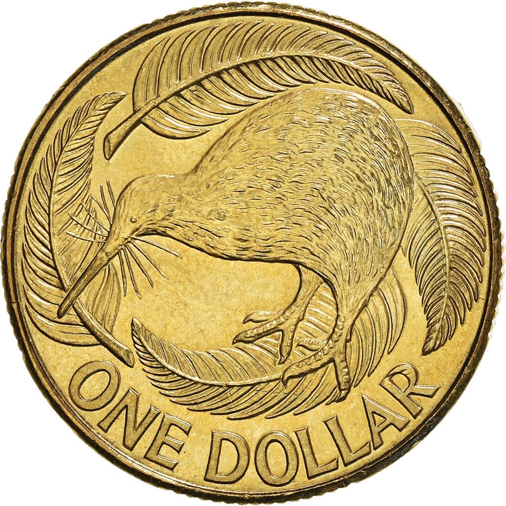 New Zealand | 1 Dollar Coin | Elizabeth II | Kiwi Bird | Km:120 | 1999 - 2020