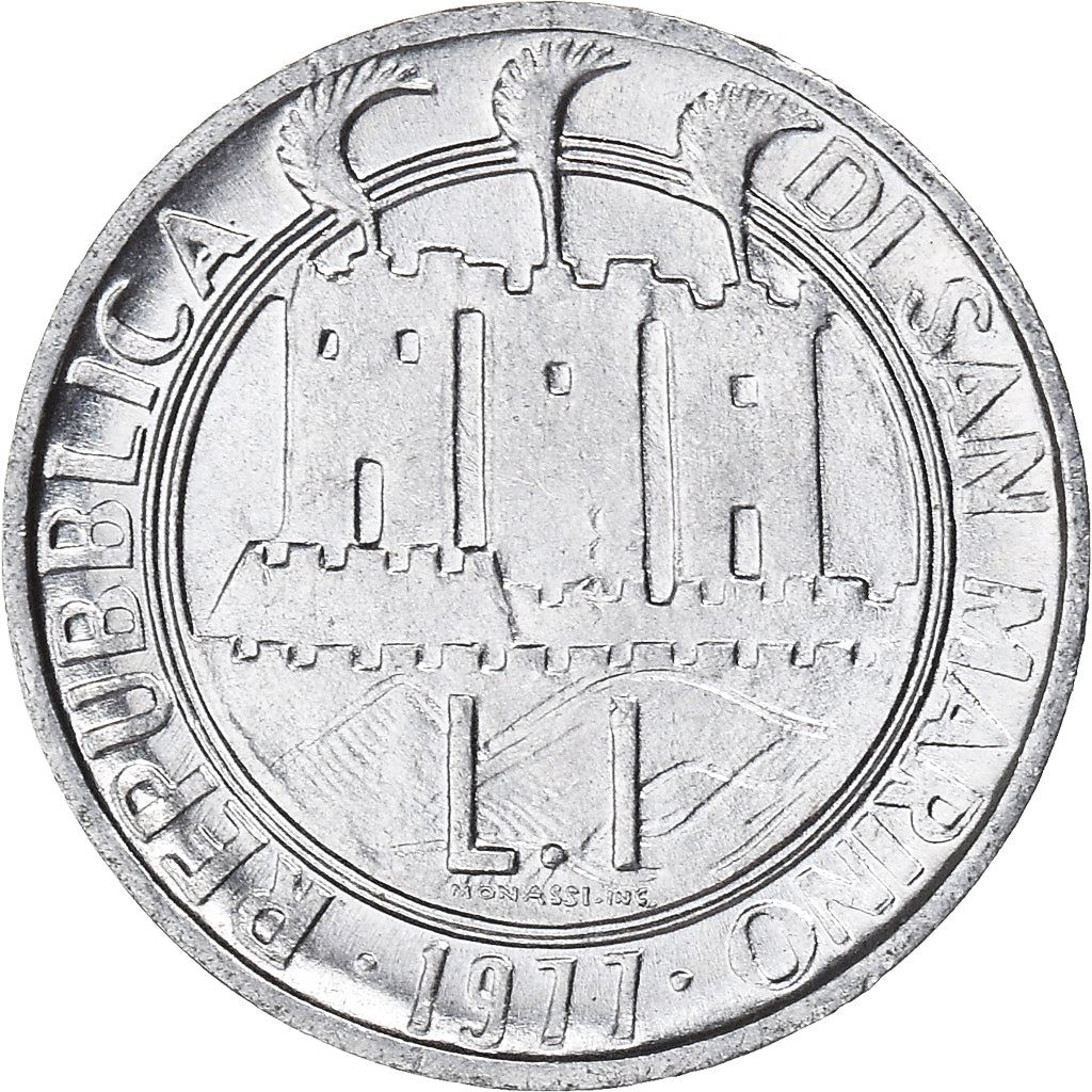 San Marino | 1 Lira Coin | FAO | Km:63 | 1977