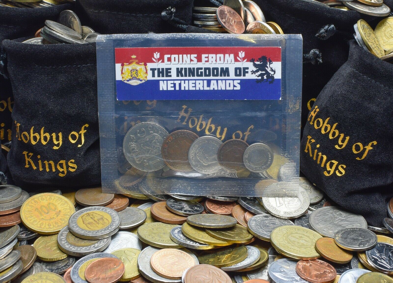 5 Mixed Coins From The Netherlands | 1 Cent - 1 Gulden | 1948 - 2001