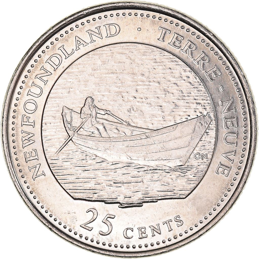 Canada | 25 Cents Coin | Nickel | Newfoundland | KM:213 | 1992